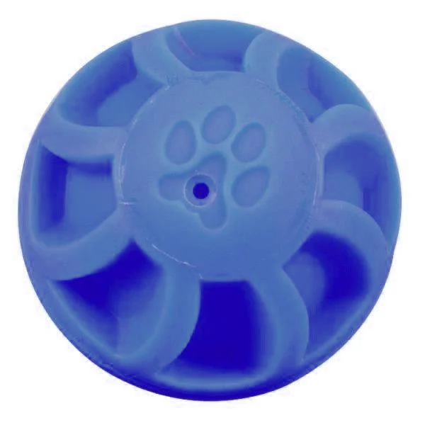 - Natural rubber pet toys5.5 Inch Blue Swirl Ball Dog Toy