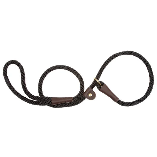 - Outdoor dog toy selectionBlack Large Mendota British Style Slip Lead 1/2 x 6 Ft