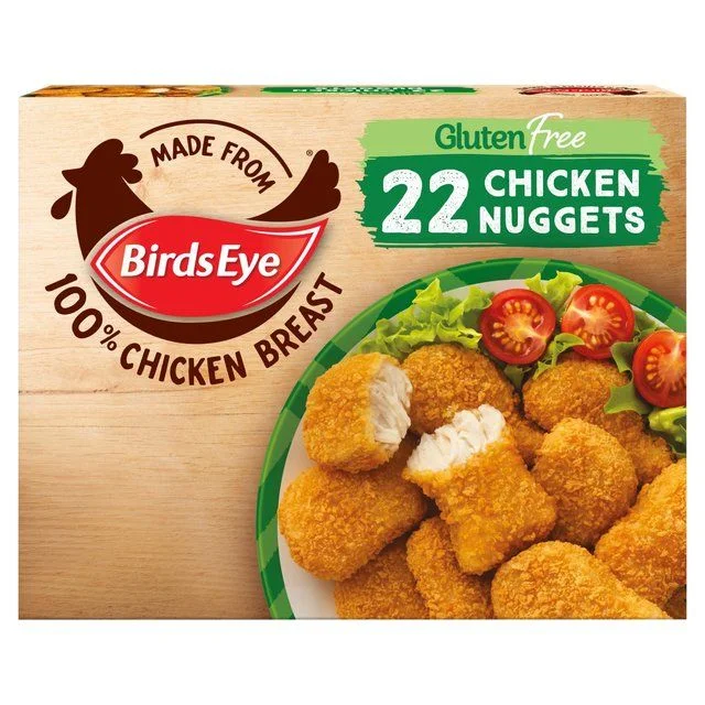 - Air box TSA certified check-inBirds Eye 22 Gluten Free Breaded Chicken Nuggets   455g