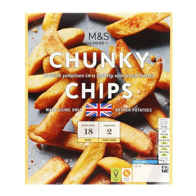 - ​​Christmas pet Christmas clothingM&S Chunky Chips   400g