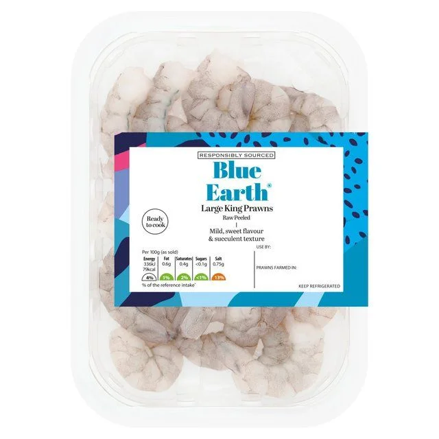 - Summer pet ice matBlue Earth Foods Raw King Prawns   150g