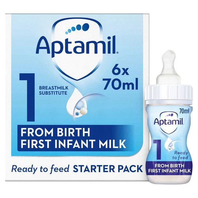 Pet ProductsAptamil 1 First Baby Milk Formula Liquid Starter Pack from Birth    6 x 70ml