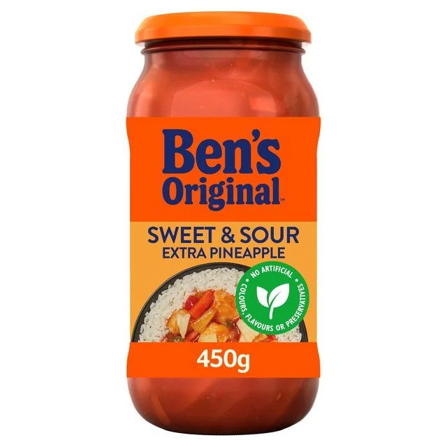 - Organic cotton dog bibsBen's Original Sweet & Sour Extra Pineapple Sauce   450g