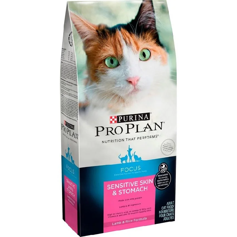    - Affordable cat food with good quality  Purina Pro Plan Focus Adult Sensitive Skin & Stomach Lamb & Rice Formula Dry Cat Food