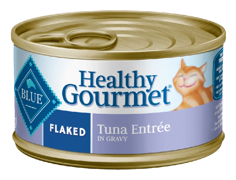    - Grain-free cat food recommendations  Blue Buffalo Healthy Gourmet Flaked Tuna Entree Canned Cat Food (5.5-oz, single can)