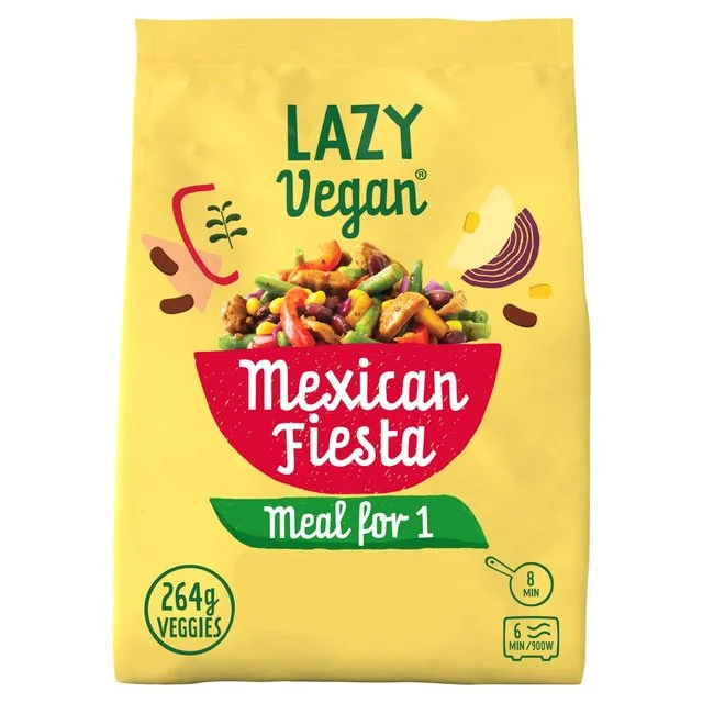 - Organic cotton dog bibsLazy Vegan Mexican Ready Meal   400g