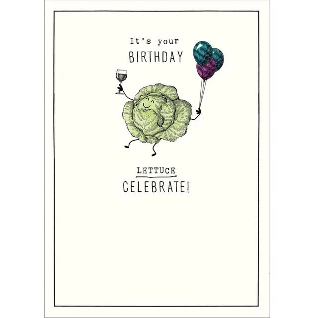 - Automatic temperature adjustment cat bedIt's Your Birthday Lettuce Celebrate! Birthday Card