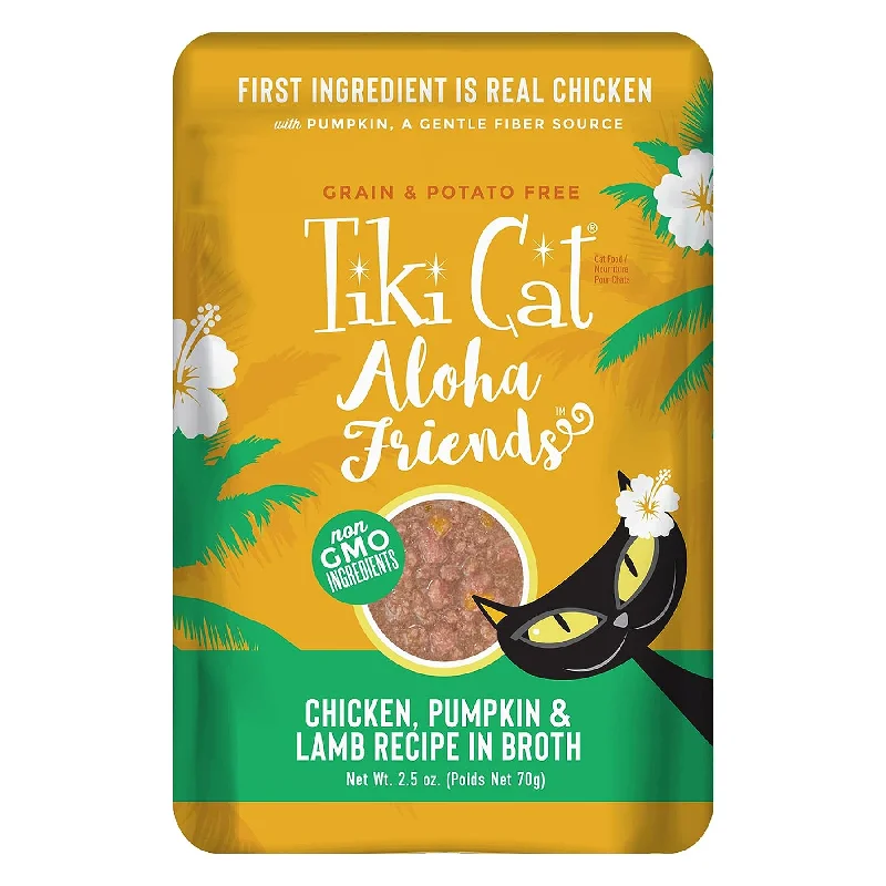  -Anti-scratch scratching board AND cat bed in oneTiki Cat® Aloha Friends™ Chicken, Pumpkin & Lamb Cat Wet Food