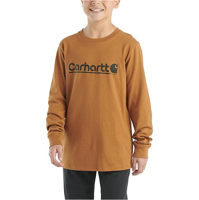 - Teething and chewing toys for puppiesBoys' Long-Sleeve Graphic T-Shirt - Carhartt Brown