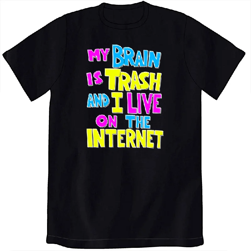 - Postoperative pet anti-licking Elizabethan collarMy Brain is Trash Shirt