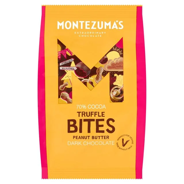  -Explosion-proof leash FOR LARGE dogsMontezuma's 70% Dark Chocolate Peanut Butter Truffle Bites   120g