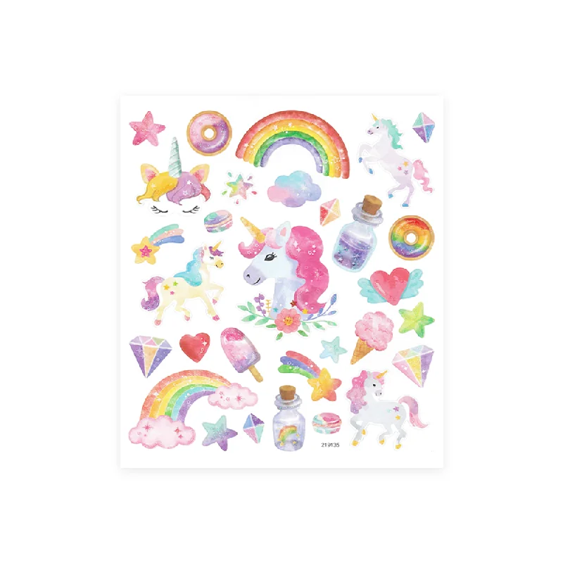 - Pet stroller can be taken on the planeGlitter Rainbow Unicorn Stickers