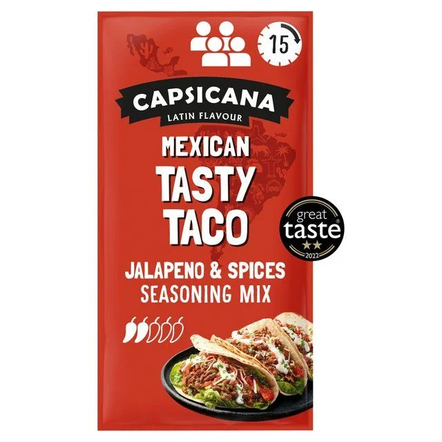 - Dog heart rate monitoring collarCapsicana Mexican Tasty Taco Seasoning Mix Medium/Mild   28g