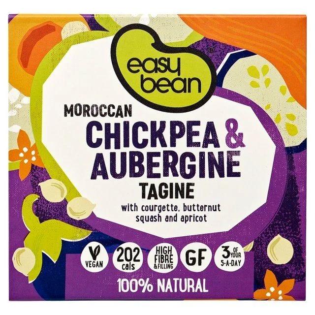 ---Easy Bean Moroccan Chickpea & Aubergine Tagine    320g