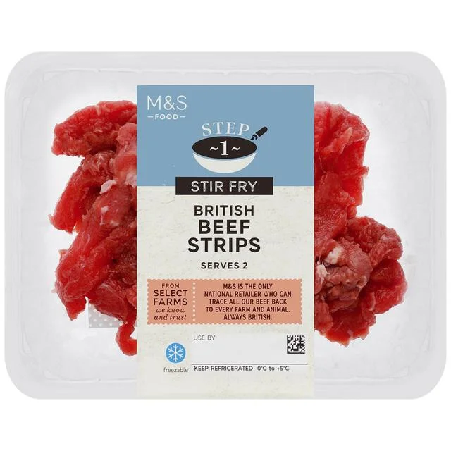 - Winter dog thick down jacketM&S Seasoned British Beef Strips   250g