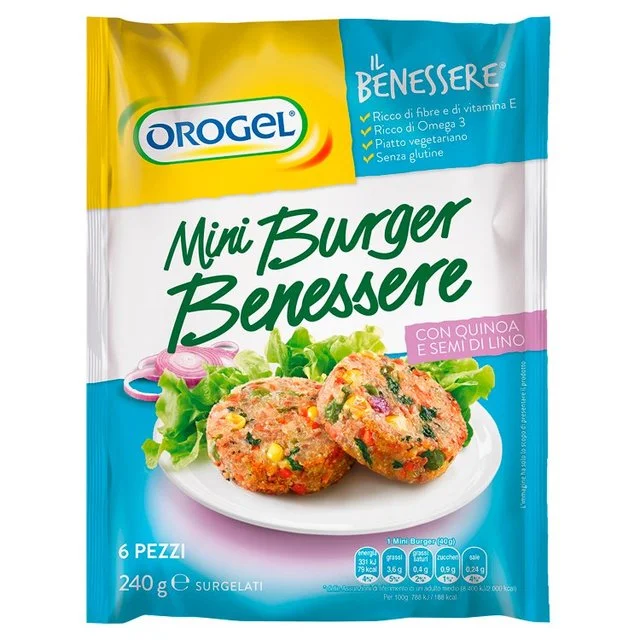 - Foldable and portable cat bagOrogel Mini Burger with Quinoa Flaxseed & Veggies   240g