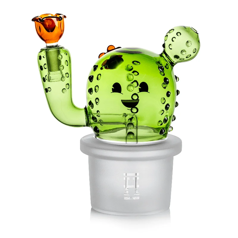  -Splash-proof food bowl AND Anti-choking slow food bowlHEMPER - Happy Cactus XL Bong 8"