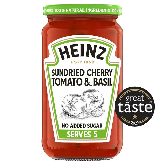 ---Heinz Sun Dried Cherry Tomato & Basil Pasta Sauce    490g