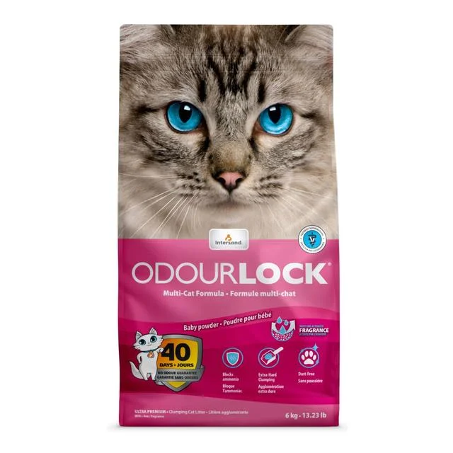 - Air box TSA certified check-inIntersand Odourlock Baby Powder Clumping Cat Litter   6kg