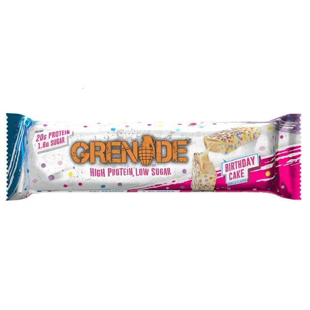 - Organic cotton dog bibsGrenade Carb Killa Birthday Cake Protein Bar   60g