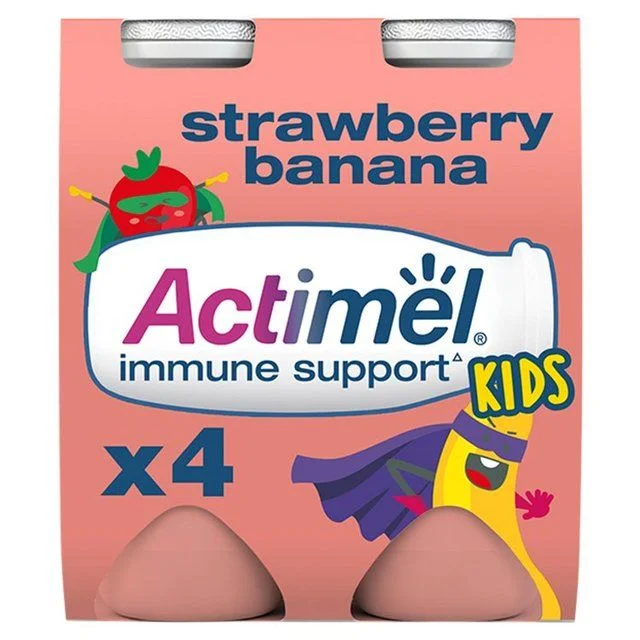 - Air box TSA certified check-inActimel Kids Strawberry Banana Yoghurt Drink   4 x 100g