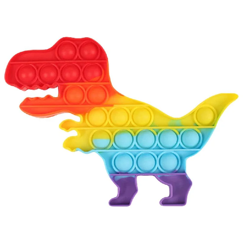  -High-end pet toy rankingsRainbow Dinosaur Pop Bubble Fidget Toys / PO-14