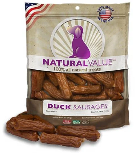 - Dog food recommendations for multi-dog householdsLoving Pets Natural Value Duck Sausages Dog Treats