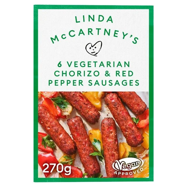 - Pet vitamin complex nutrition tabletsLinda McCartney Vegetarian Chorizo & Red Pepper Sausages   270g