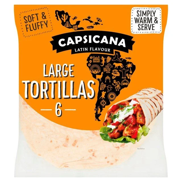 - Dog anti-slip matCapsicana Large Fajita Tortilla Wraps   6 per pack