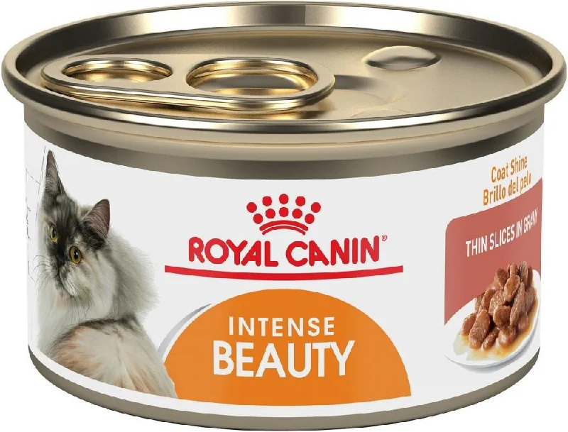    - Fish-based cat food  Royal Canin Intense Beauty Thin Slices in Gravy Canned Cat Food