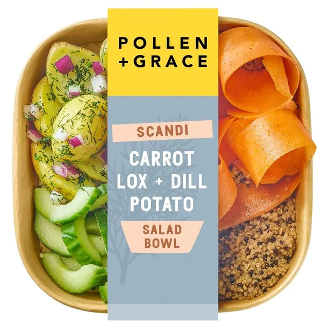 - Organic cotton dog bibsPollen + Grace Scandi Carrot Lox + Dill Potato Salad Bowl   275g