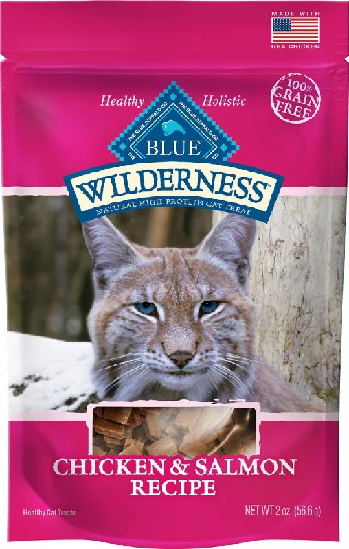    - Weight management cat food  Blue Buffalo Wilderness Chicken & Salmon Cat Treats (2-oz)