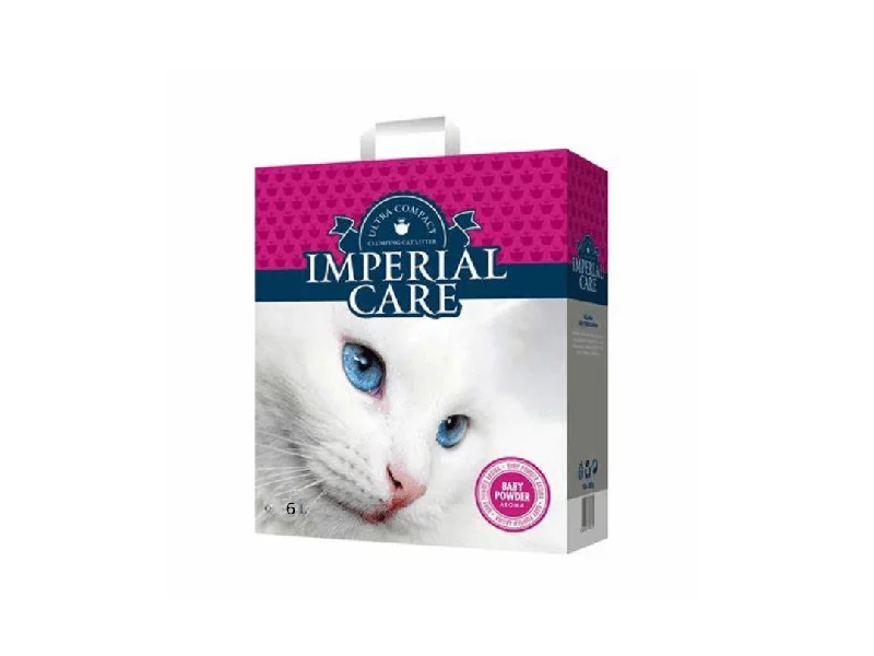 making it smoother and more shiny.MPERIAL CARE premium clumping cat litter - ultra compact granulation - with BABY POWDER aroma 6L