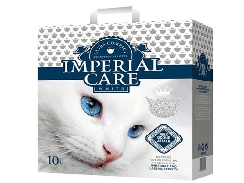 Pet careWHITE premium clumping cat litter-ultra compact granulation-with MAX ODOUR ATTACK JASMINE AROMA 10L