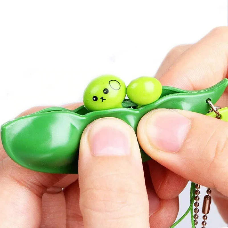 - Pet educational toy recommendationsPop It Squishy Squeeze Peas Stress Rubber Keychain Toy / PO-28