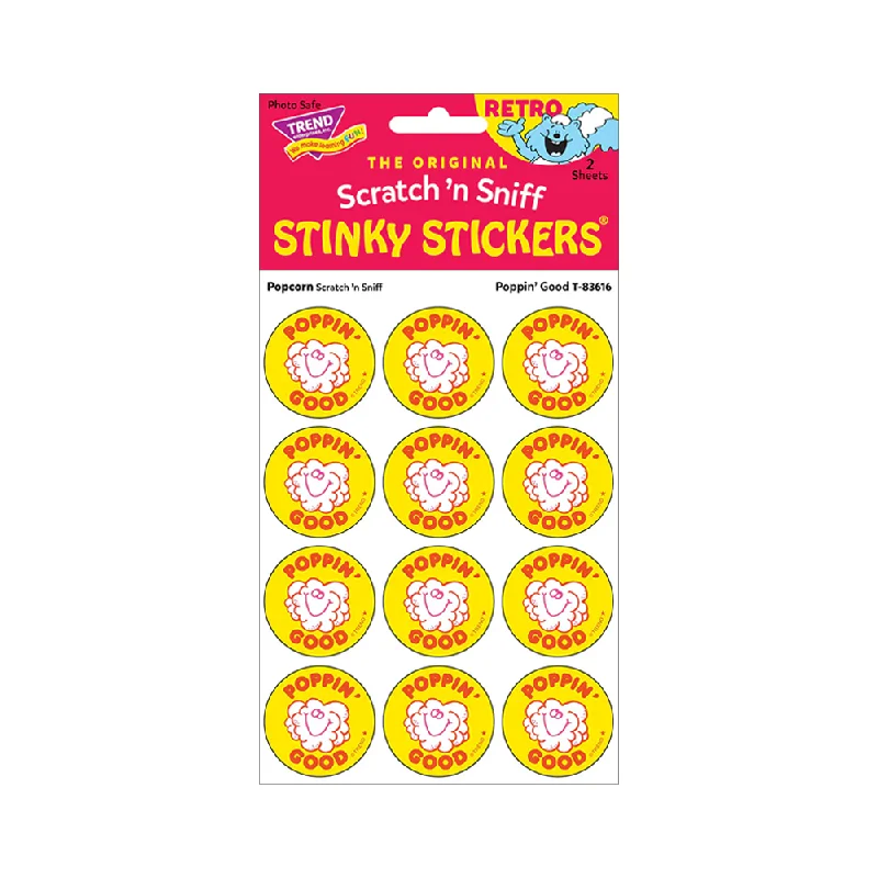 - Custom pet birthday cakeStinky Stickers Poppin' Good Popcorn scent