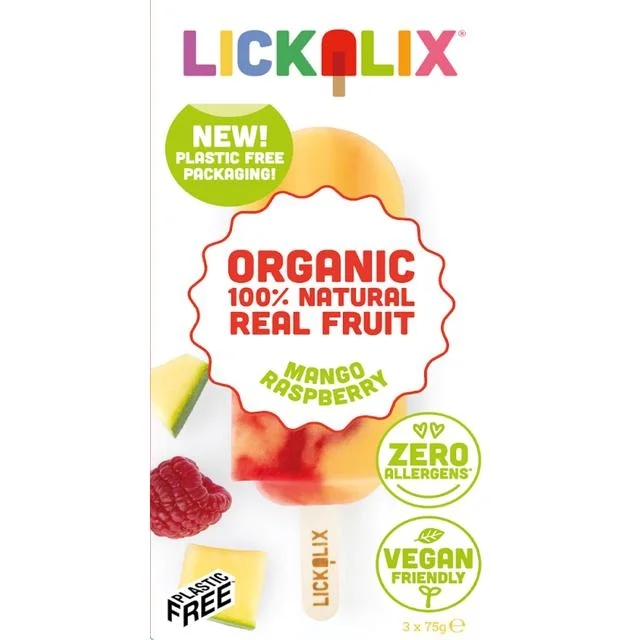 - Car dog seat beltLickalix Organic Mango Raspberry Swirl Ice Lollies   3 per pack