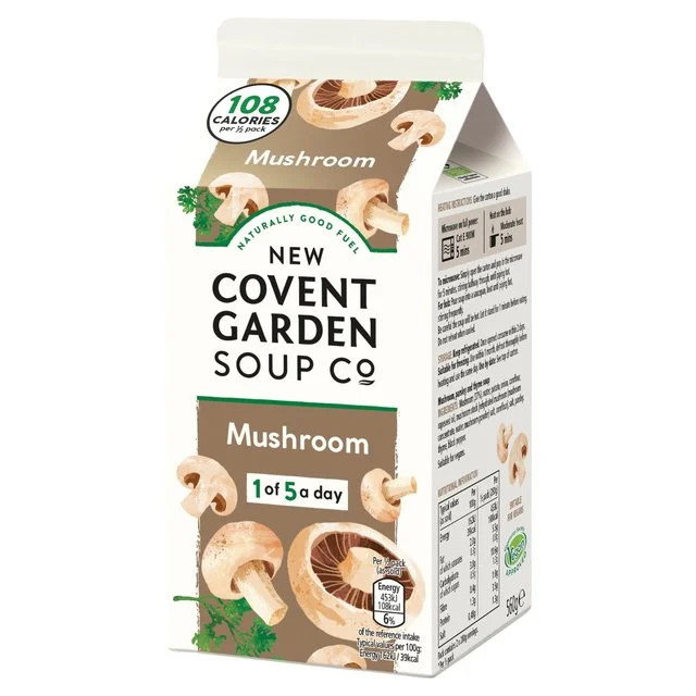 - Rabbit grass rack to prevent waste food boxNew Covent Garden Fresh Creamy Mushroom Soup   560g