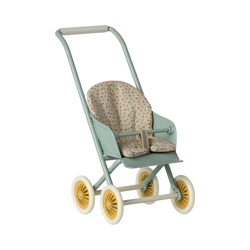 - Pet stroller can be taken on the planePre Order Maileg stroller, micro - mint