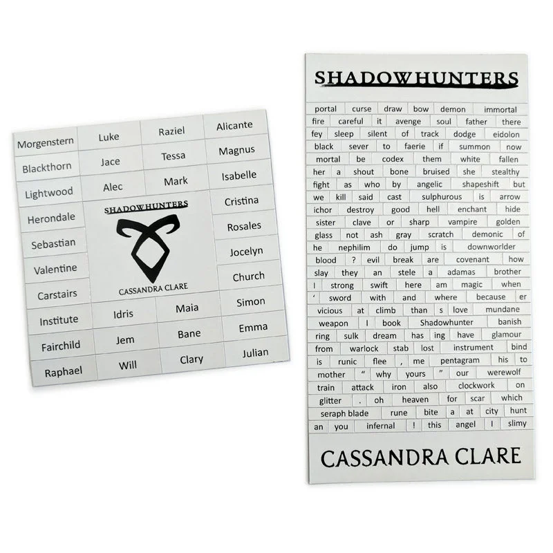 ---Shadowhunters Magnetic Poetry Set *LAST CHANCE*