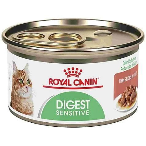    - Cat food for pregnant and nursing cats  Royal Canin Feline Nutrition Digestive Sensitive Thin Slices in Gravy Canned Cat Food