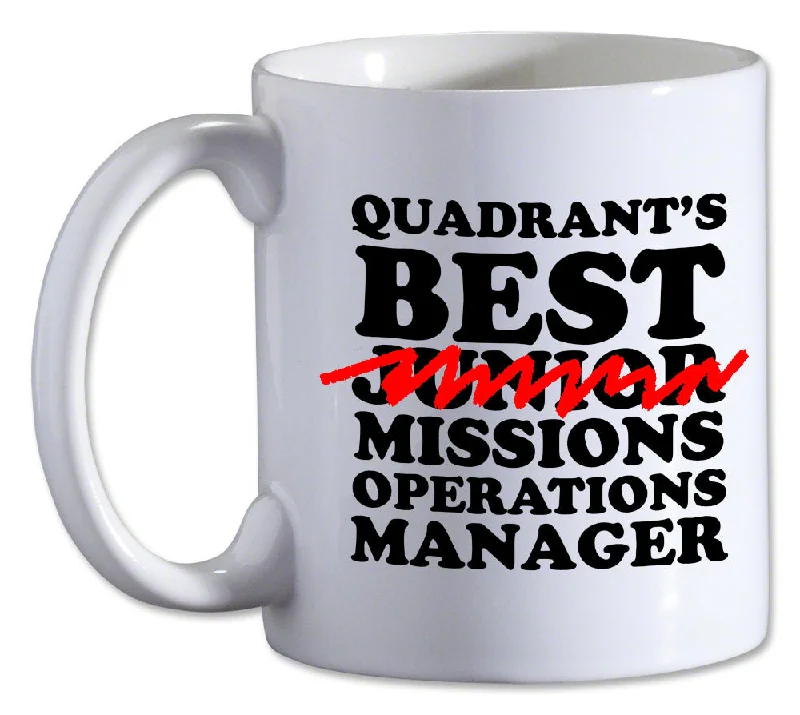 - Remote interactive pet feederQuadrant's Best Mission Operations Manager Mug!