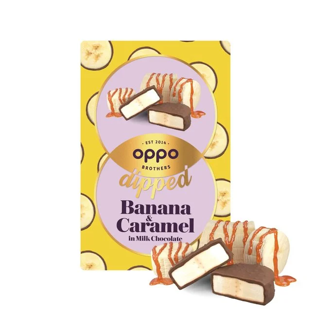 - Parrot climbing and standing wooden frameOppo Brothers Dipped Banana & Caramel in Milk Chocolate   150g