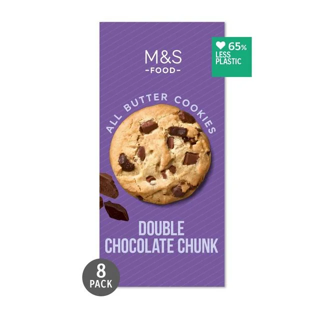 Pet ProductsM&S All Butter Double Belgian Chocolate Chunk Cookies   200g