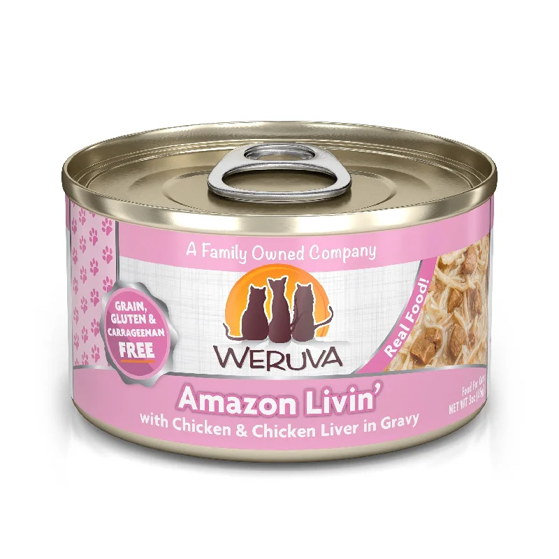 4. **Price and Purchasing**  Weruva Amazon Livin' Canned Cat Food