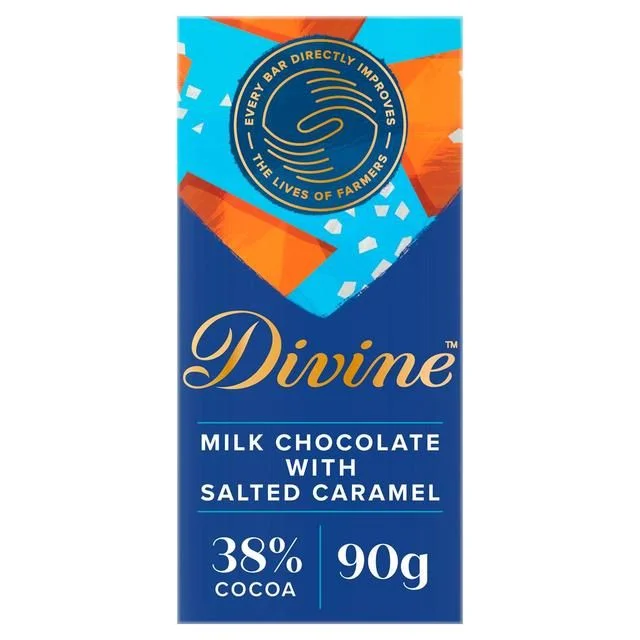 - Car dog seat beltDivine 38% Milk Chocolate with Toffee & Sea Salt   90g