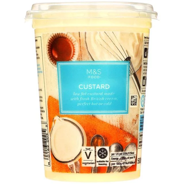 - Postoperative pet anti-licking Elizabethan collarM&S Low Fat Custard   500g