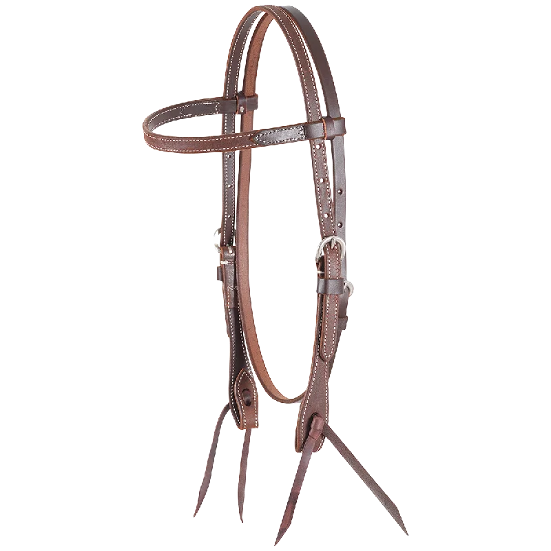 - Dog heart rate monitoring collarBrowband Headstall 5/8-inch - Chestnut Roughout