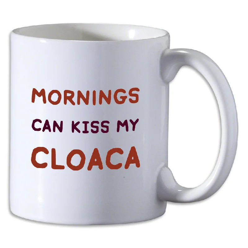 - Cat stress soothing sprayMornings Can Kiss My Cloaca Mug by Rosemary Mosco