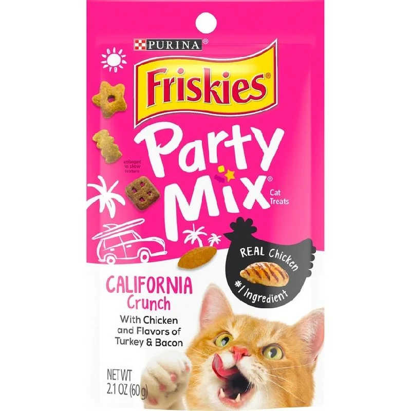    - Cat food for coat health  Friskies Party Mix California Dreamin' Cat Treats (2.1-oz)